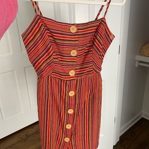 Striped mini dress